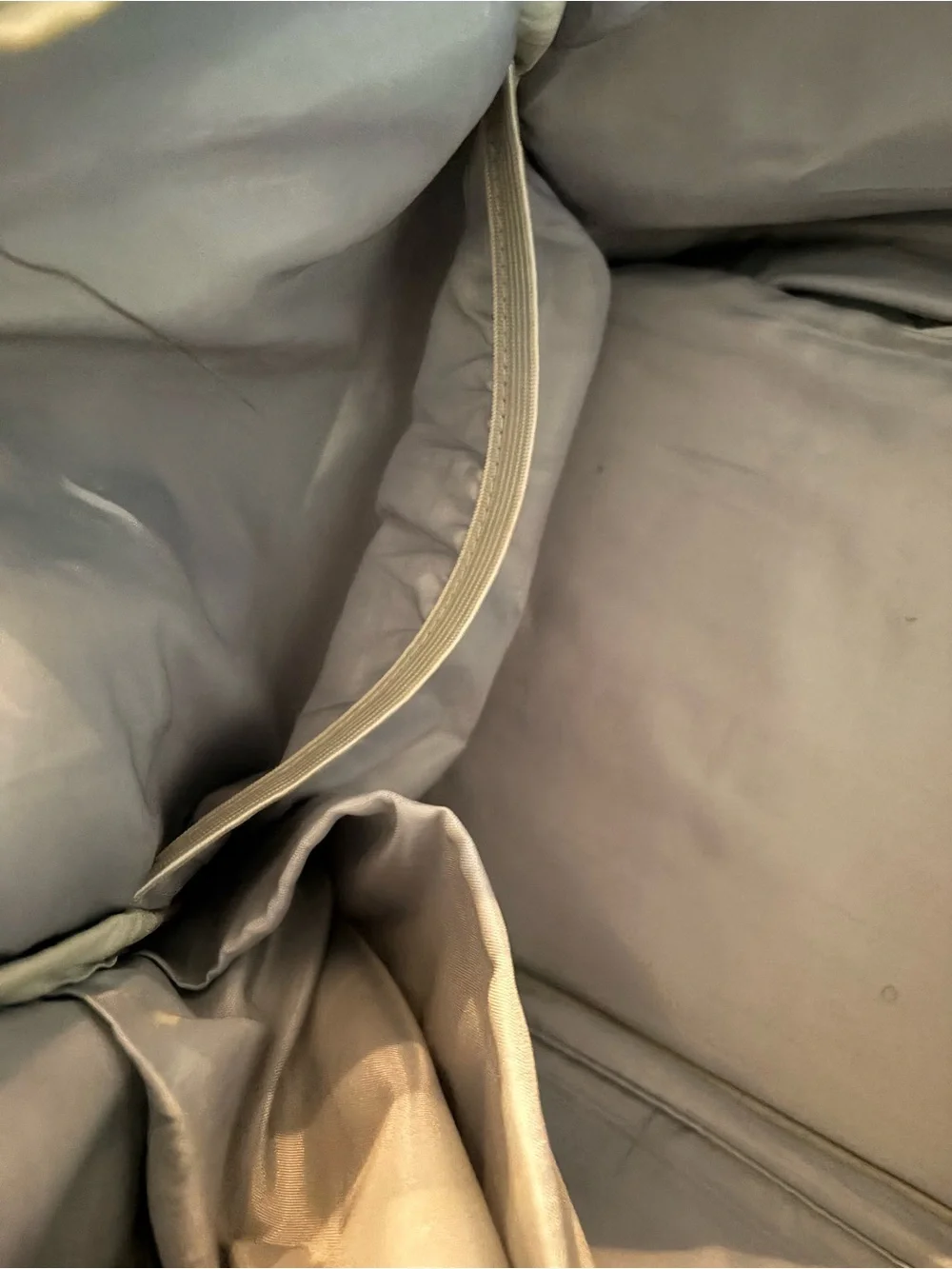Men's Gray Travel Duffel Bag with Black Straps - Unbranded